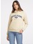 Kapüşon Yaka Desenli Bej Kadın Sweatshırt Gj Hood Reg Guess J - Organıc Co/pl 2