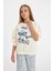 Kız Çocuk Disney Lilo & Stitch Relax Fit Bisiklet Yaka Sweatshirt C9516A824AU 3