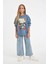 Kız Çocuk Hatsune Miku Relax Fit Bisiklet Yaka İçi Yumuşak Tüylü Sweatshirt D1120A824AU 2