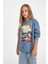 Kız Çocuk Hatsune Miku Relax Fit Bisiklet Yaka İçi Yumuşak Tüylü Sweatshirt D1120A824AU 4