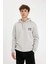Erkek Açık Gri Star Wars-Mandalorian Regular Fit Kapüşonlu Sırt Baskılı Sweatshirt C6525AX24AU 4