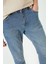 Erkek Mavi Jean Pantolon - 4SAM40302ND 5