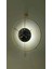 (Büyük Boy - 50*75 cm)Metal Timelles Gold (Pilli LED ) Siyah Göbek - (Quartz Mekanizmalı) Modern Metal Duvar Sa 4
