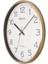 30 x 30 Ince Çerçeve Slim Duvar Saati 0250 Gı. Plastik Modern Altın Yuvarlak 4