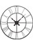 Metal Iron Duvar Saati Mat Siyah 70 cm 20 x 70 Siyah Kare Modern 1