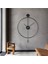 Modern XXL(60*80CM) Siyah Tiktok (Quartz Mekanizmalı)- Siyah 35 cm Akrep Yelkovan , Duvar Saati Met 1