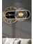 MetaQuartz Aksesuar Metal Renessa Exclusive ( Quartz Mekanizmalı ) Özel Seri Dekoratif Metal Ahşap Duvar Saati Oval Pil 5
