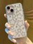 iPhone 15 Plus Uyumlu Gümüş Yıldızlı Şeffaf Kılıf 3