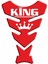 Universal Motosiklet Tank Pad Kırmızı King 1