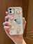 Paladyum Case iPhone 11 Uyumlu Sevimli Kedi Figürlü Simli Şeffaf Kılıf 4