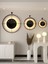 Siyah (XXL -60*70 cm) Siyah Laviento - Siyah Göbek - Pilli LED - Modern Metal Duvar Saati 3