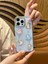 iPhone 15 Pro Max Uyumlu Sevimli Kedi Figürlü Simli Şeffaf Kılıf 3