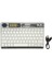 Welio M108A 10.1" Uyumlu Kablosuz Bluetooth Şarjlı Transparan Rgp 7 Renk Işıklı Klavye - Beyaz 2