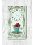 Beyaz Mint Yeşili Vintage Dokulu | Dekoratif Cam Duvar Saati 30 x 50 Dikdörtgen Modern Plastik 3