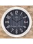 Beyaz Luxury Dekoratif Camlı Duvar Saati CDX094 2