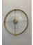 (Xxl-65*65 cm) Gold Deluxe Şeffaf Cam Iskandinav Modern Dekoratif Duvar Saati 60*60 cm Modern 4