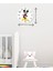 Yuvarlak Dekoratif Ahşap Baskılı Mickey Mouse ( Miki Fare ) Çocuk Odası Duvar Saati 30*30 Çok Renkl 2