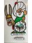 Kırmızı Nasreddin Hoca Tasarımlı Ters Çalışan Saat 2