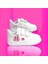 Pembe Prenses Kalp Baskılı Çocuk Spor Ayakkabı Sneaker 1