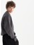 Erkek Füme %100 Organik Pamuk Bisiklet Yaka Oversize Sweatshirt 2