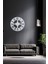 40 x 40 Roma Model Metal Lazer Kesim Akar Sessiz Mekanizmalı Duvar Saati (40*40 Cm) Metal Yuvarlak 2