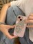 iPhone 15 Uyumlu Gümüş Kristal Taşlı Kelebek Kanadı Desenli Şeffaf Kılıf 4