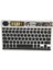 Denver TAQ-10252 10.1" Uyumlu Kablosuz Bluetooth Şarjlı Transparan Rgp 7 Renk Işıklı Klavye - Gri 1
