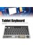 Denver TAQ-10252 10.1" Uyumlu Kablosuz Bluetooth Şarjlı Transparan Rgp 7 Renk Işıklı Klavye - Gri 4
