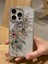 iPhone 15 Pro Uyumlu Renkli Kristal Taşlı Kelebek Kanadı Desenli Şeffaf Kılıf 1