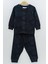 Palmiye Desenli Erkek Pijama Takımı - Siyah 1