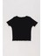 Dmb Kirazlı Kız Tişört - Siyah 2
