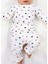 Bebek Pijama Uzun Kalp Puan Desen %100 Pamuk Yenidoğan Çocuk Pijama 1