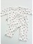 Bebek Pijama Uzun Kalp Puan Desen %100 Pamuk Yenidoğan Çocuk Pijama 2