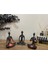 Siyah Yogacı Mumluk Set Silver Polyester 2