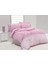 Evimce Linens Pembe Demet Çift Kişilik Düz Çarşaflı Nevresim Takımı 1