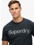 Bisiklet Yaka Baskılı Lacivert Erkek T-Shirt M1011928A98T_CORE Logo Cıty Loose T 3