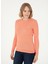 Bisiklet Yaka Slim Fit Somon Kazak Kadın KARLA-BSK24 3