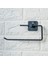 Buffer® Kendiliğinden Yapışkanlı Siyah Paslanmaz Metal Rulo Havluluk Aparat 5