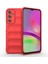 Galaxy A25 Kılıf Esnek Tpu Oyuklu Arka Yüzey Tasarımlı Etnik Silikon Kapak Kırmızı 1