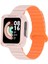 Xiaomi Redmi Watch 2 Silikon Kordon Zore KRD-105 Strap Kayış-Pembe-Turuncu 1