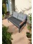 Pi Elize Tekli Bahçe Mobilyası,balkon Mobilyası 2'li 60X120CM Antrasit ve Gri 1