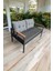 Pi Elize Tekli Bahçe Mobilyası,balkon Mobilyası 2'li 60X120CM Antrasit ve Gri 3
