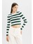Coool Slim Fit Dar Kesim Çizgili Bisiklet Yaka Triko Kazak X6888AZ24WN 4