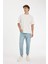 Slim Cropped Fit Dar Kalıp Normal Bel Dar Paça Jean Pantolon D5837AX24AU 4