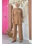 Taş Detaylı Tunik ve Pantolon Ikili Triko Takım 2-1545 Vizon 1