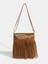 Örgülü Püsküllü Retro Kadın Omuz Çantası Crossbody Çanta (Yurt Dışından) 2