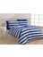 Evimce Linens Blue-White Lines Çift Kişilik  Nevresim Seti 1