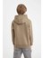 Erkek Çocuk Cepli Yazı Baskılı Kapüşonlu Kalın Okul Sweatshirt C7567A824WN 4