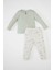 Kız Bebek Pijama Takımı Gökkuşağı Baskılı Uzun Kollu Üst Uzun Alt D1794A524AU 5