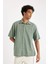 Relax Fit Yazlık Poplin Kısa Kollu Gömlek D8352AX24HS 3